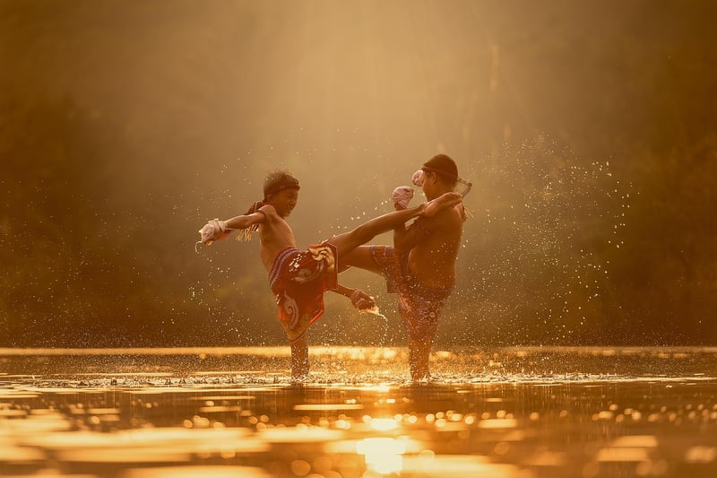 Taekwondo Kicking Image
